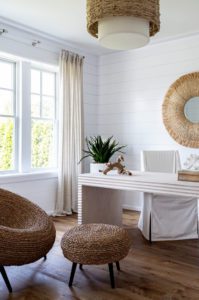 A luxury office space designed with organic modern style.